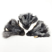Craft Grade Fur Face Remnants, Silver Fox | The Leather Guy