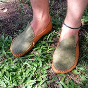 DIY Leaf Moccasins - Earthing Moccasins,  | The Leather Guy