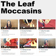 Digital Pattern DIY Leaf Moccasins - Earthing Moccasins,  | The Leather Guy