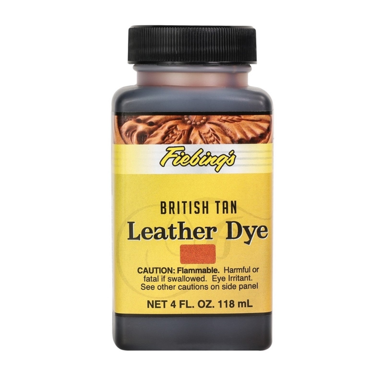 Fiebings Leather Dye, 4 oz, British Tan | The Leather Guy