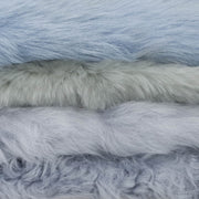 Blue Mix, 1-3+ Sq Ft, Sheepskin Shearling Hides, 1 / Light Blue / Long | The Leather Guy