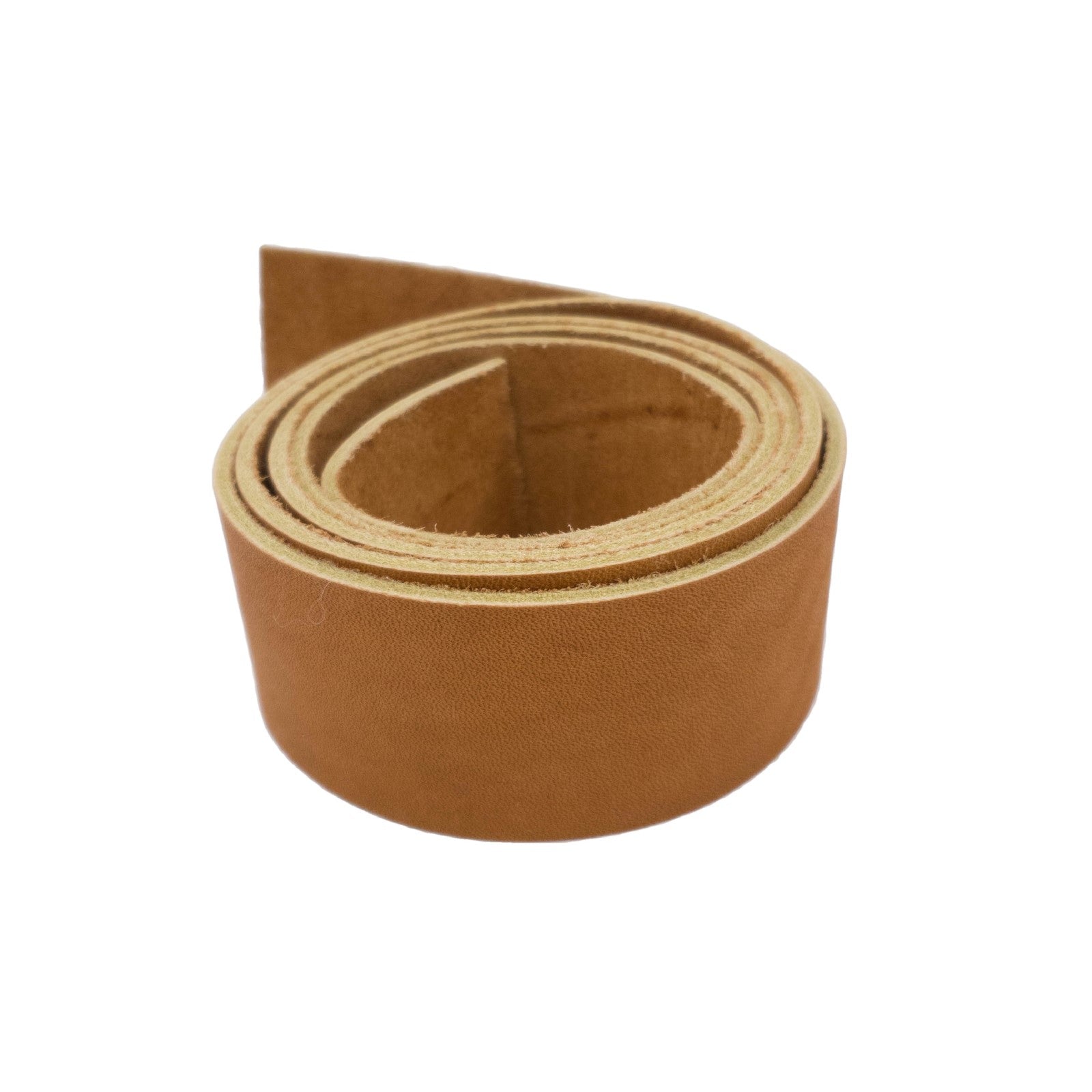 Oil Tanned Strap Seconds, 6-7 oz, Pre-cut Belt Blanks, Light Brown / 1 / 48" | The Leather Guy