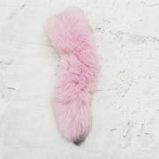Solid, Genuine Dyed Fur Tails, Pink / With Pin | The Leather Guy