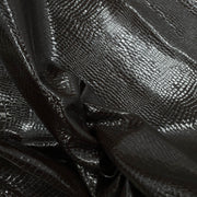 Reptile Embossed, 3-4 oz, 7-25 sq ft, Cow Sides, Milk Chocolate Patent / 15-18 | The Leather Guy