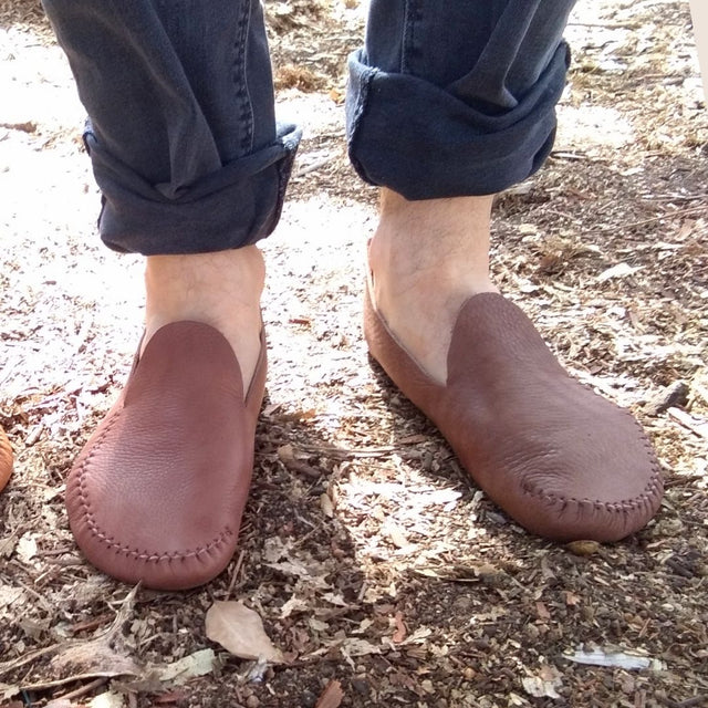 Digital Pattern DIY Moon Moccasins - Earthing Moccasins | The Leather Guy