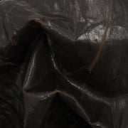 Dark Browns,  Vintage Wrinkle Washed, 1-6 Sq Ft, 1-3 oz, Goatskin, Muddy River Brown / 1-2 | The Leather Guy