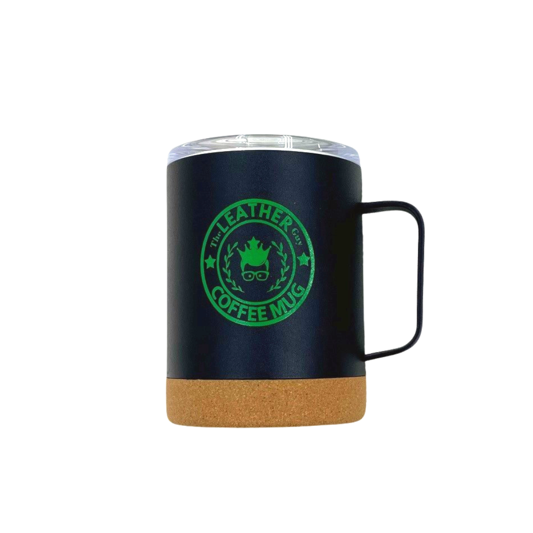 Double Walled Stainless Steel Mug with Cork Bottom