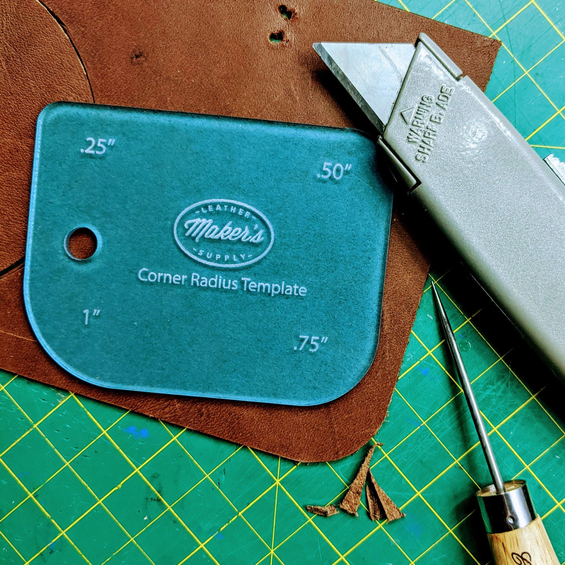 Maker's Leather Supply Corner Radius Card,  | The Leather Guy