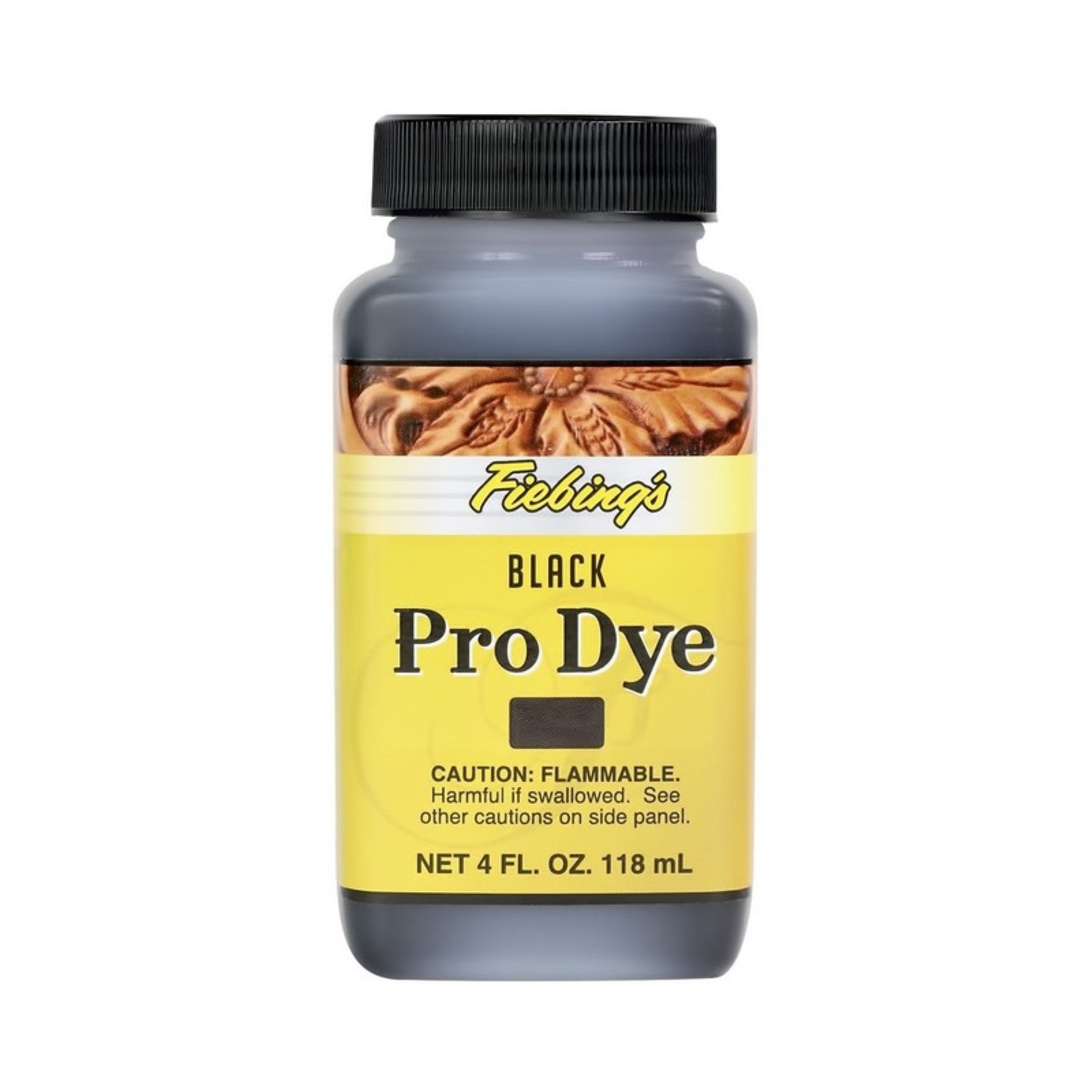 Fiebing's Pro Dye Leather Craft Dyes, 4 oz, Black | The Leather Guy