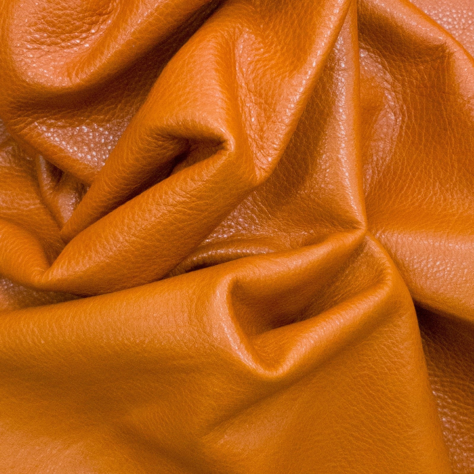 Orange, 2-3 oz, 41-64 SqFt, Full Upholstery Cow Hides, Pumpkin Orange / 49-56 / 3-4oz | The Leather Guy