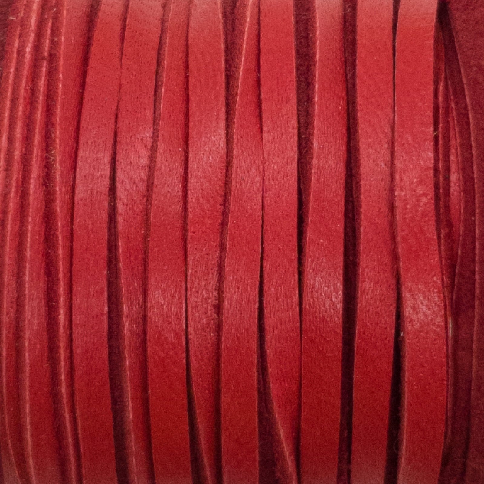 Deerskin Spool, 1/8" x 50 Ft Lacing, .8 mm, Red | The Leather Guy