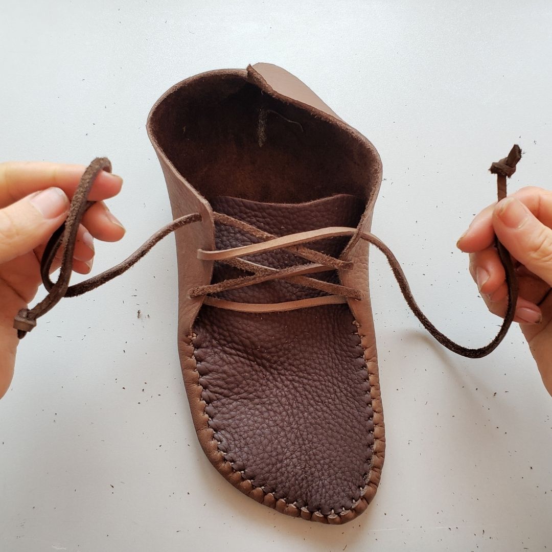 DIY "Runners" & Lace Up Boots - Earthing Moccasins,  | The Leather Guy
