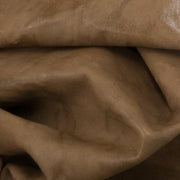 Light Browns,  Vintage Wrinkle Washed, 3-6 Sq Ft, 1-3 oz, Goatskin, Sahara Sand / 3-4 | The Leather Guy