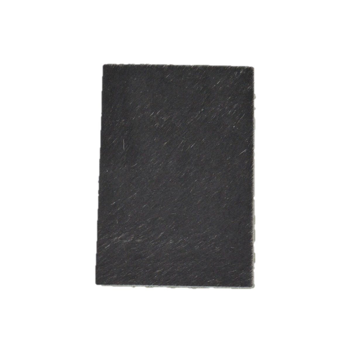 Solid Black Hair on Cow Hide Pre-cut, 4 x 6 | The Leather Guy