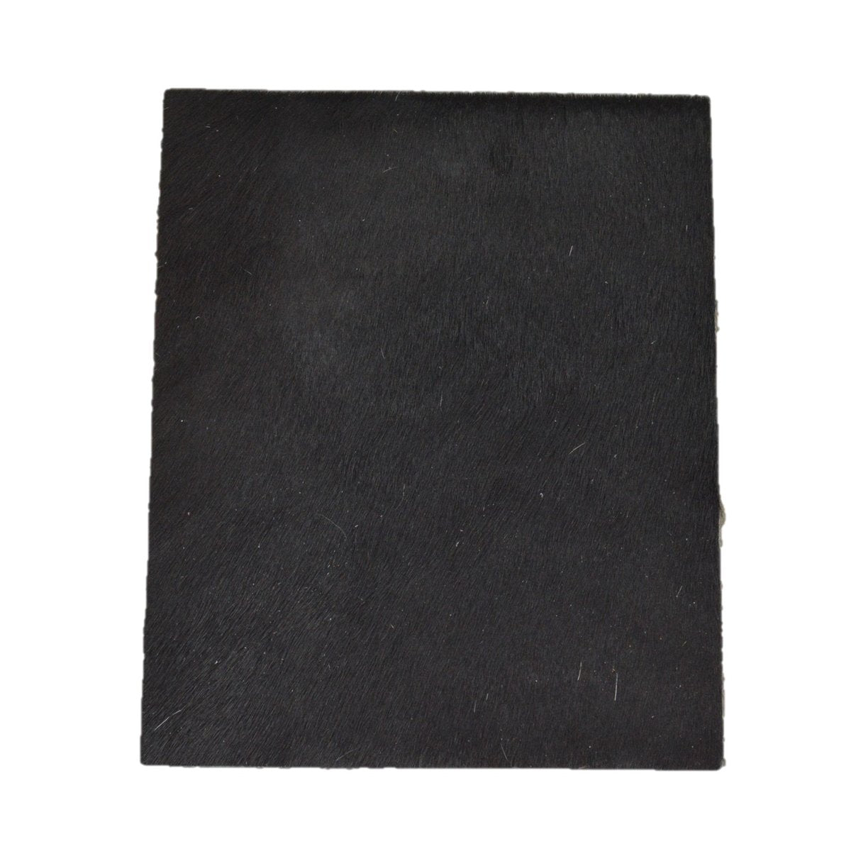 Solid Black Hair on Cow Hide Pre-cut, 8 x 10 | The Leather Guy