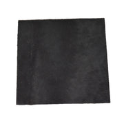 Solid Black Hair on Cow Hide Pre-cut, 12 x 12 | The Leather Guy