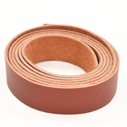 Oil Tanned Summits Edge Leather 54" Strap Various Colors and Widths 4-6 oz, Light Burgundy Wildfire / 1 | The Leather Guy