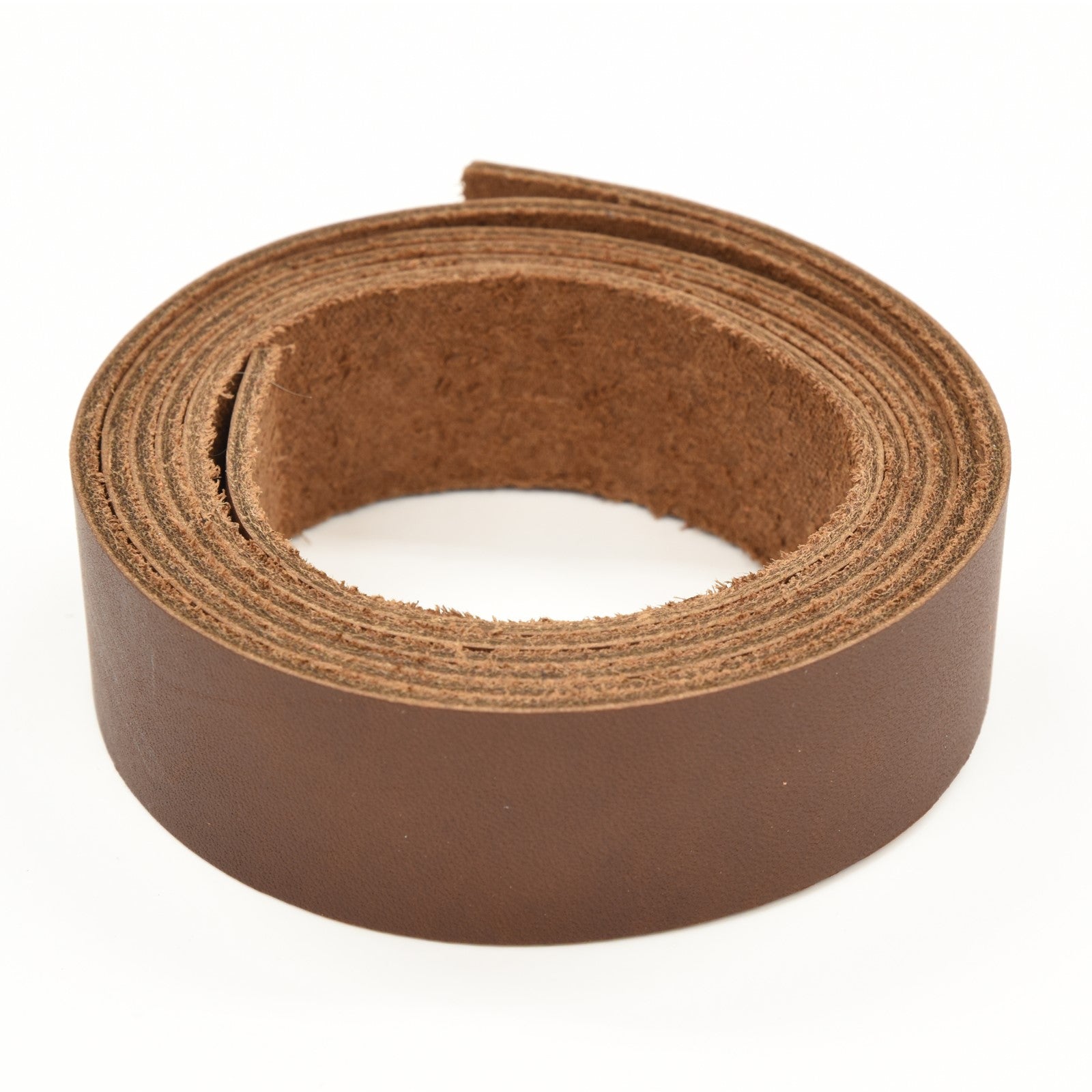Oil Tanned Summits Edge Leather 54" Strap Various Colors and Widths 4-6 oz, Sugar Loaf Dark Brown / 1 | The Leather Guy