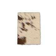 Spotted Dark to Medium Brown Hair on Cow Hide Pre-cut, 4 x 6 | The Leather Guy