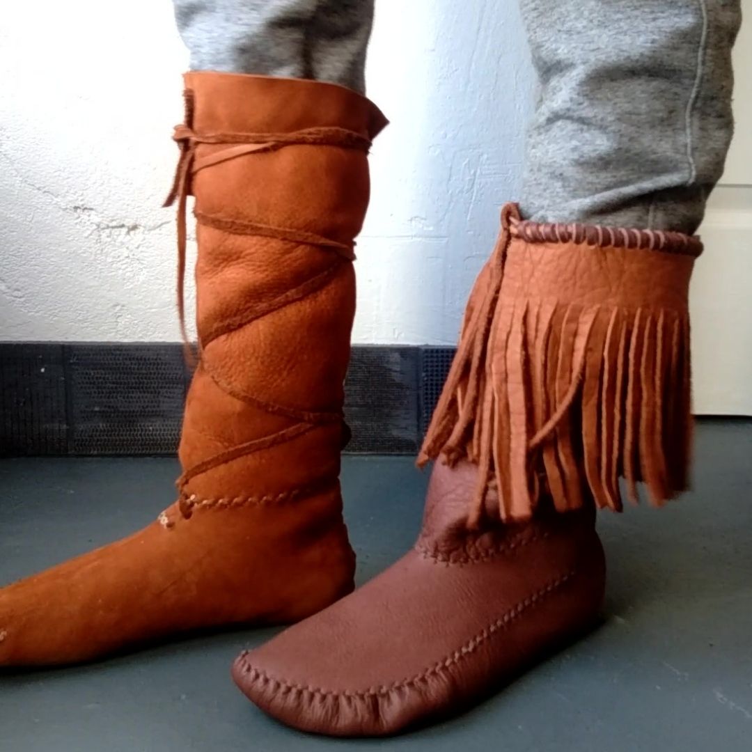 DIY Moccasins and Boots Patternmaking Video Tutorial - Earthing Moccasins,  | The Leather Guy
