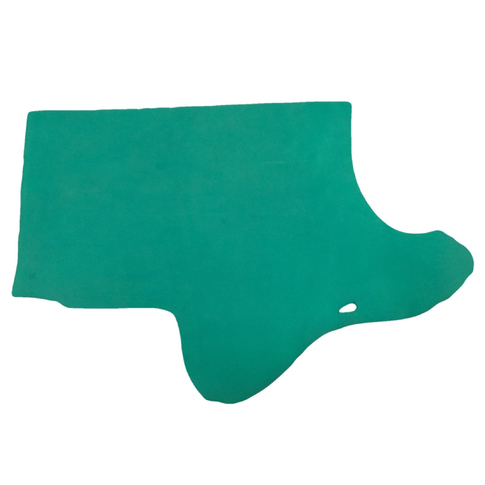 Turquoise Green Gorge, Oil Tanned Summits Edge Sides & Pieces, Bottom Piece / 6.5-7.5 Square Foot | The Leather Guy