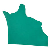 Turquoise Green Gorge, Oil Tanned Summits Edge Sides & Pieces, Top Piece / 6.5-7.5 Square Foot | The Leather Guy