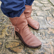 Digital Pattern DIY Wrap Up Boot Moccasins - Earthing Moccasins,  | The Leather Guy