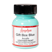 Angelus Acrylic Leather Paints, 1oz / 4oz, 1 oz / Gift Box Blue | The Leather Guy