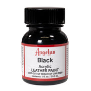 Angelus Acrylic Leather Paints, 1oz, Black | The Leather Guy