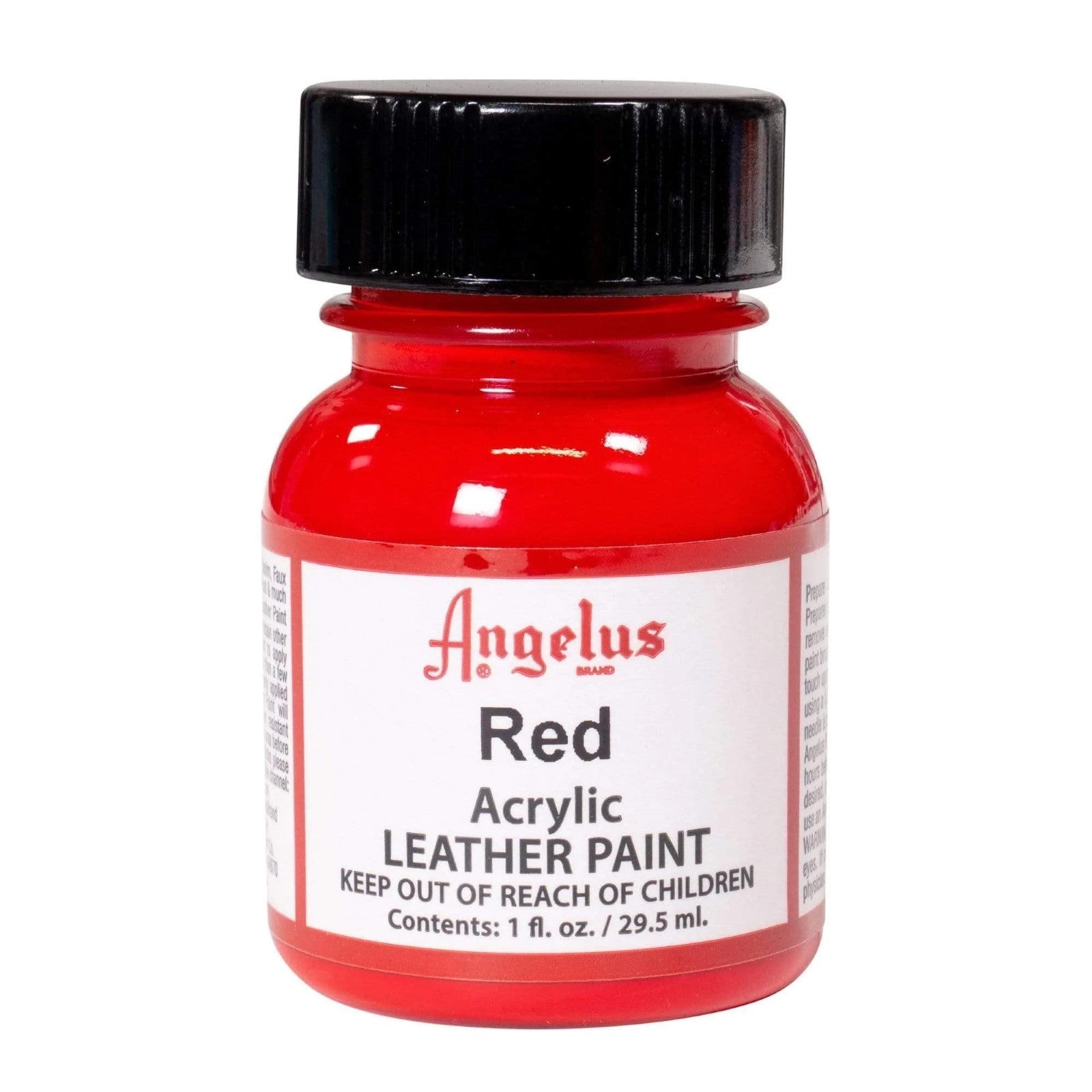 Angelus Acrylic Leather Paints, 1oz / 4oz, 1 oz / Red | The Leather Guy