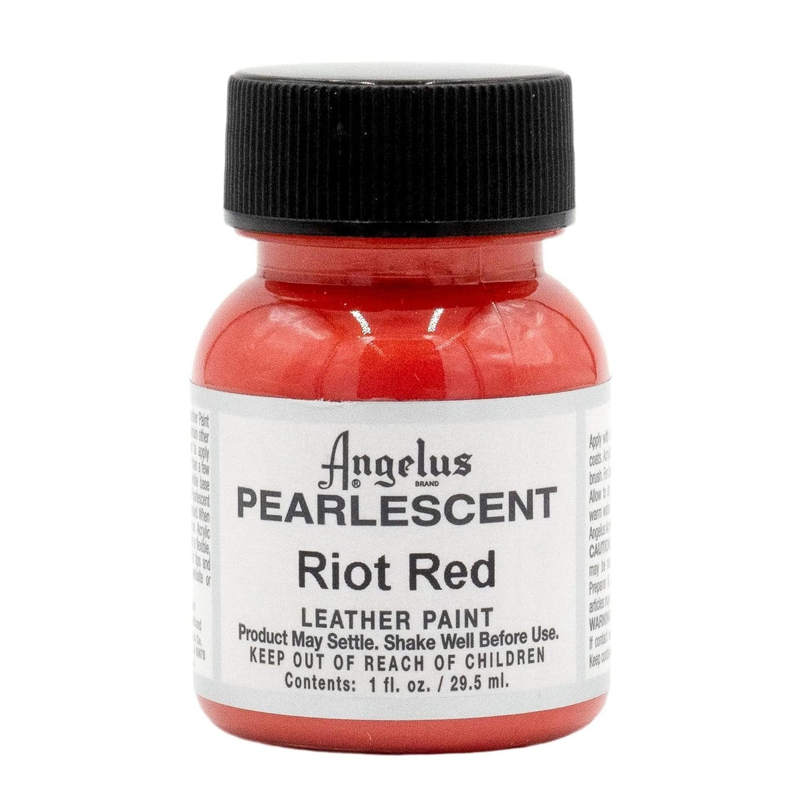 Angelus Pearlescent Paint 1oz Bottle Multiple Colors, Riot Red | The Leather Guy
