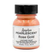 Angelus Pearlescent Paint 1oz Bottle Multiple Colors, Rose Gold | The Leather Guy