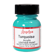 Angelus Acrylic Leather Paints, 1oz / 4oz, 1 oz / Turquoise | The Leather Guy