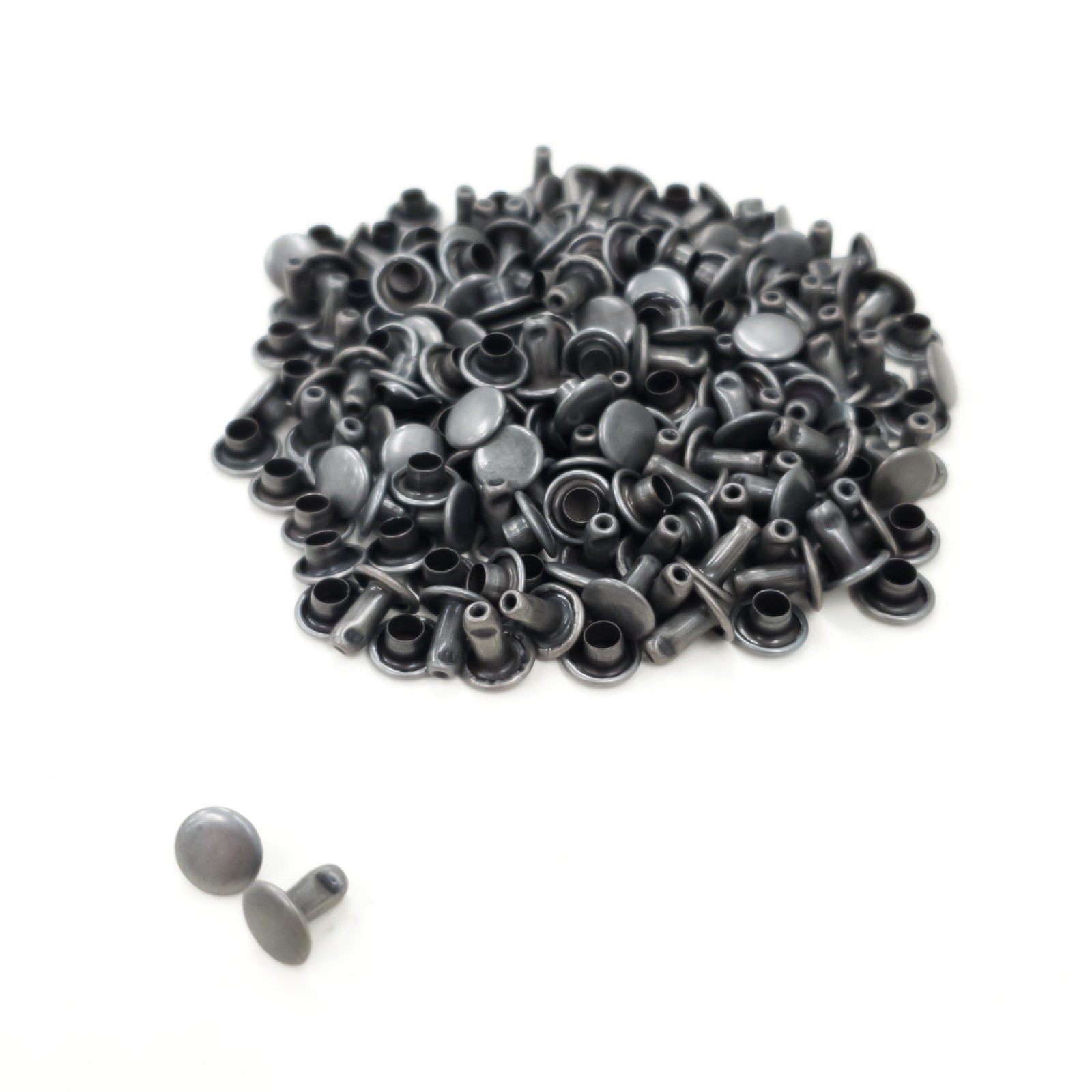 Double cap rivets 9 mm cap 8 mm pin height Rapid Rivets studs leather AFZ