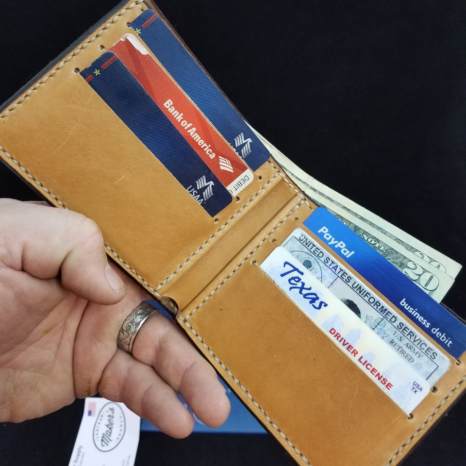 Maker #39 s Leather Supply Billfold Wallet Template Set The Leather Guy