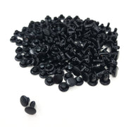 7 MM & 9 MM Double Cap Rivets 100 pk, 1/4 / Black | The Leather Guy