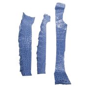 Alligator Skin Pieces Various Colors Genuine Hide, Blue / Strap 1 | The Leather Guy