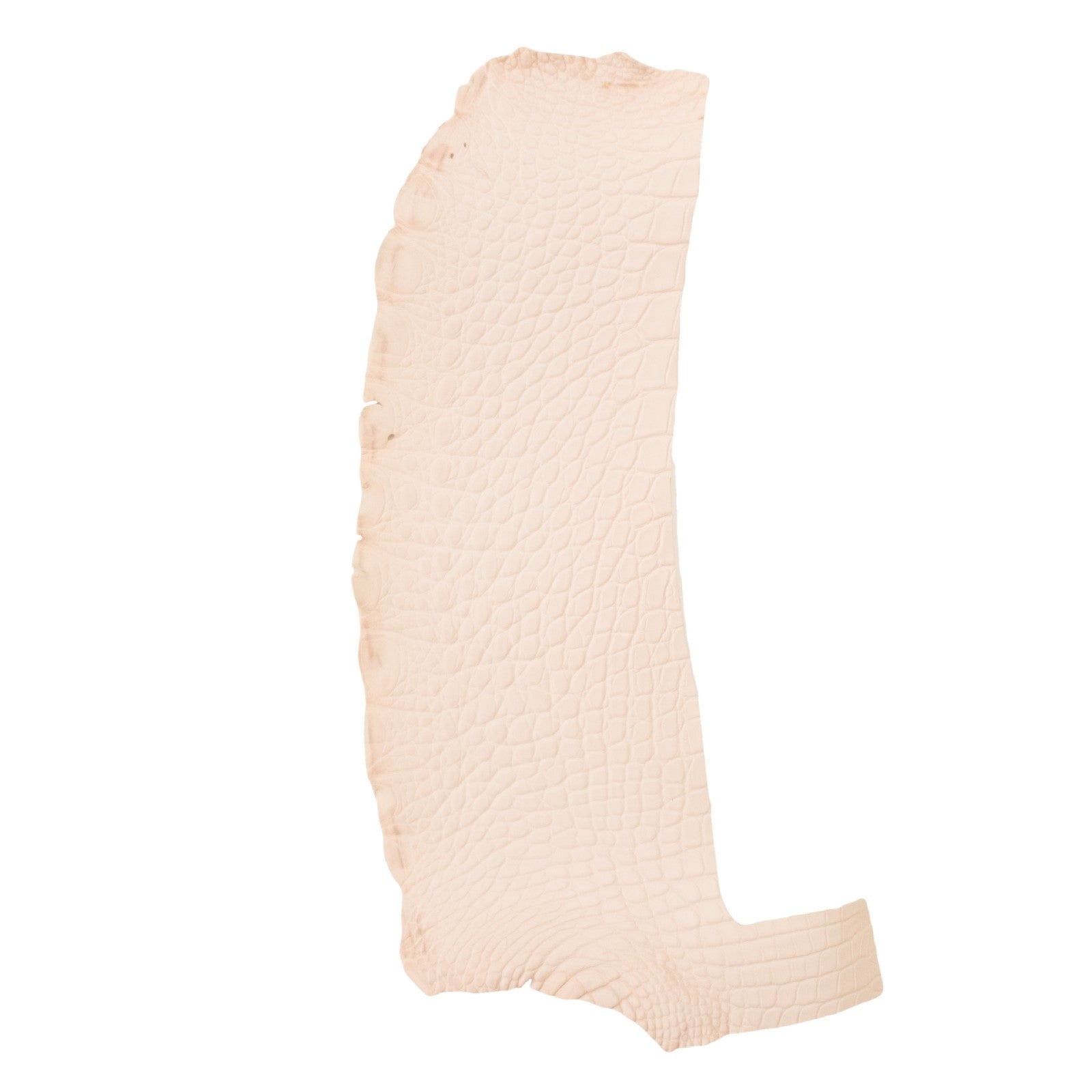 Alligator Skin Flank Various Colors Genuine Hide, Blush Pink | The Leather Guy