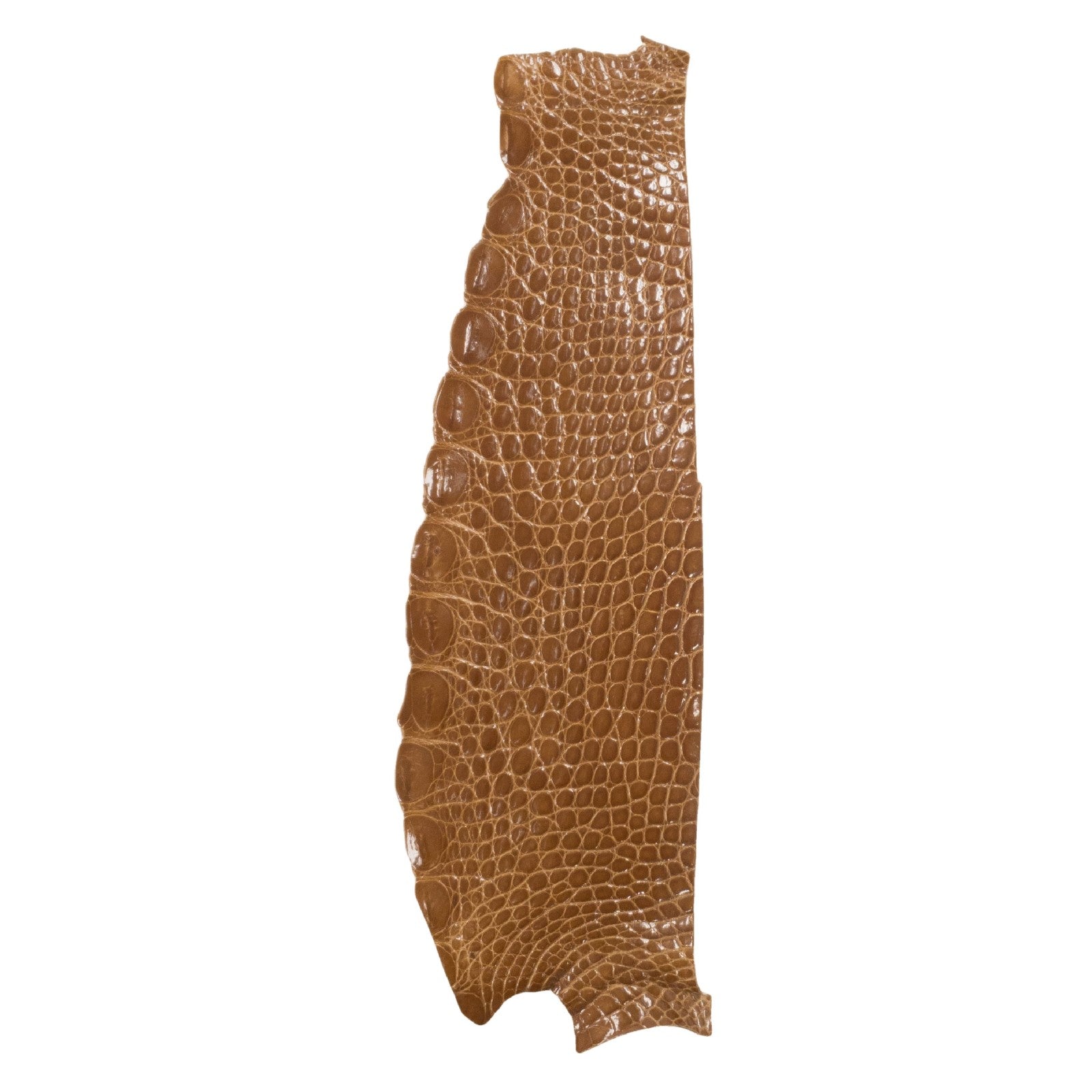 Alligator Skin Flank Various Colors Genuine Hide, Bold Brown | The Leather Guy