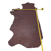 Burgundy, 3-4 oz, 25 Sq Ft, Thin Oil Tan Cow Hide Side,  | The Leather Guy