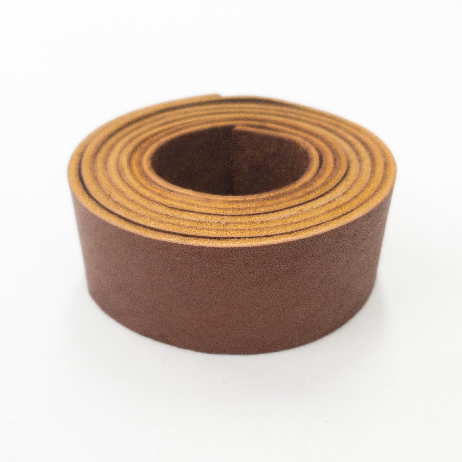 Oil Tanned Strap Seconds, 6-7 oz, Pre-cut Belt Blanks, Chestnut / 1 / 48" | The Leather Guy