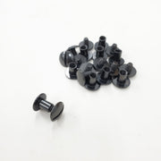 Chicago Screws, 6 mm/ 1/4", Gun Metal / 10 Pack | The Leather Guy