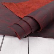 Firewalker Red, 6.5-29 SqFt, 2-3 oz, Pull up Sides & Pieces, Crazy Buffalo,  | The Leather Guy