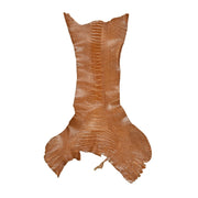 Ostrich Leg Skins, 12"-16", 2-3 oz, Glazed, Cider Brown | The Leather Guy