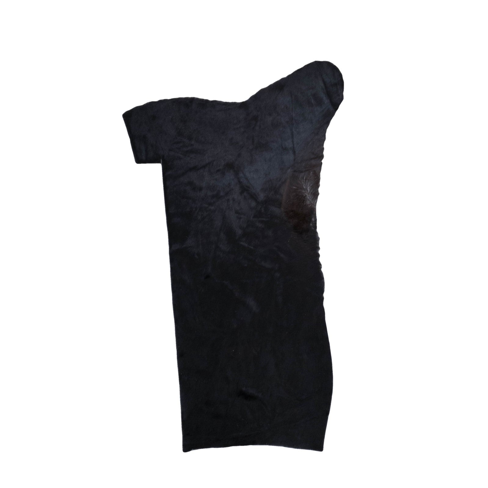 Black, 4-6 Sq Ft Hair-on Cowhide Project Pieces,  | The Leather Guy