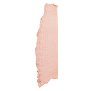 Alligator Skin Flank Various Colors Genuine Hide, Gentle Pink | The Leather Guy