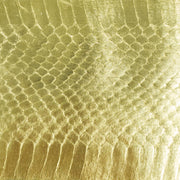 Snakeskin, 4-6 Ft long, Various Colors Genuine Hides, Gleaming Gold | The Leather Guy