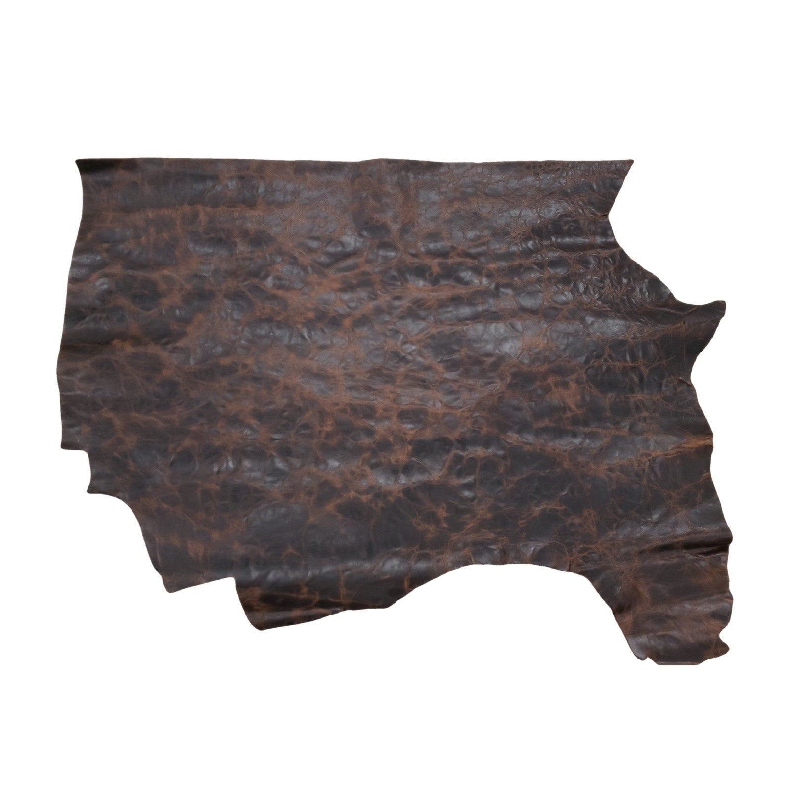 Horseback Brown, 6.5-26 SqFt, 3-4 oz, Cow Sides & Pieces, Longhorn, 6.5-7.5 / Project Piece (Bottom) | The Leather Guy