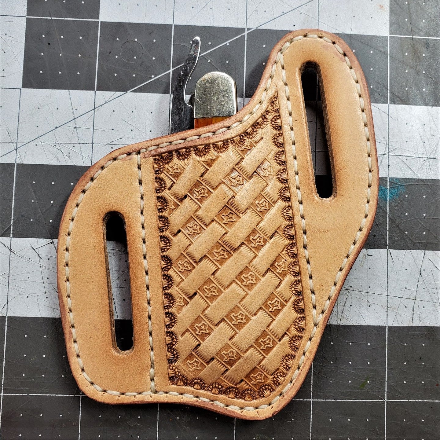 knifesheath 2 maker's leather supply knife sheath template set | the leather guy