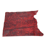 Homestead Red, 6.5-35 SqFt, 3-4 oz, Cow Sides & Pieces, Longhorn, 6.5-7.5 / Project Piece (Middle) | The Leather Guy